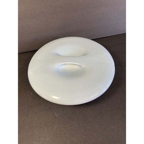 Russel Wright Iroquois Casual China Divided Dish w/ 10" diameter MCM Ice Blue - Picture 1 of 6